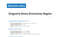 Desktop Screenshot of drogueriarosas.com