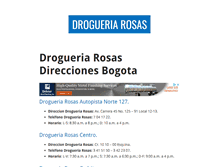 Tablet Screenshot of drogueriarosas.com